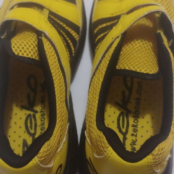 Unisex Zeko Yellow/black Ultra Lightweight Water resistant shoe women 10/men 8. - Picture 6 of 8
